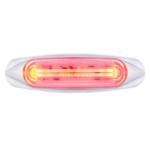 UNITED PACIFIC - 36818 - LUZ DE PISTA DE 4 LED (LIQUIDACIÓN/MARCADOR) - LED ROJO/LENTE TRANSPARENTE