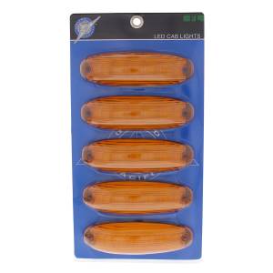 UNITED PACIFIC - UNITED PACIFIC - 36821 - 6 LUCES DE CABINA LED ÁMBAR PARA FREIGHTLINER CASCADIA 2008-2017 - LENTES ÁMBAR (PAQUETE DE 5) - Image 5