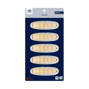 UNITED PACIFIC - UNITED PACIFIC - 36822 - 6 LUCES DE CABINA LED ÁMBAR PARA FREIGHTLINER CASCADIA 2008-2017 - LENTE TRANSPARENTE (PAQUETE DE 5) - Image 6