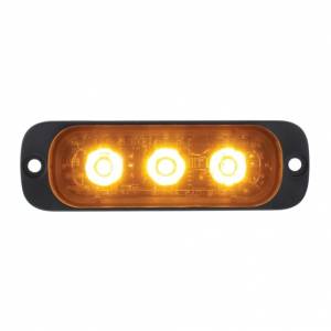 UNITED PACIFIC - 36852B - 3 LUZ DE ADVERTENCIA LED DE ALTA POTENCIA SUPER DELGADA - LED ÁMBAR (A GRANEL)