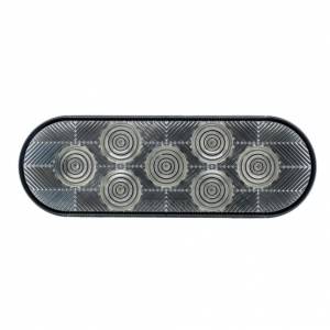 UNITED PACIFIC - UNITED PACIFIC - 36857 - LUZ OVALADA DE 7 LED (PARADA, GIRO Y TRASERA) - LED ROJA/LENTE TRANSPARENTE - Image 2