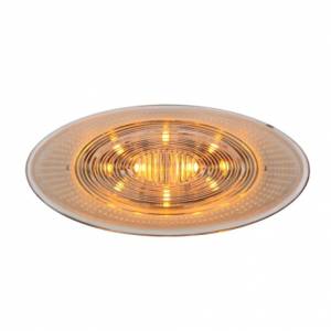 UNITED PACIFIC - 36874 - LUZ DE ESTACIONAMIENTO E INTERMITENTE DE GUARDABARROS DE 10 LED PARA PETERBILT 386 (2006-2014) Y 387 (2006-2010) - LED ÁMBAR / LENTE TRANSPARENTE