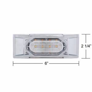 UNITED PACIFIC - UNITED PACIFIC - 36895 - LUZ REFLECTORA DE 16 LED (LIQUIDACIÓN/MARCADOR) CON BISEL CROMADO - LED ÁMBAR/LENTE TRANSPARENTE - Image 6