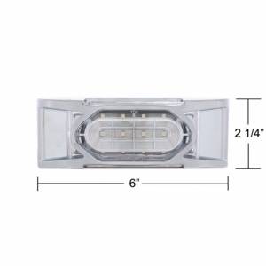 UNITED PACIFIC - UNITED PACIFIC - 36896 - LUZ REFLECTORA DE 16 LED (LIQUIDACIÓN/MARCADOR) CON BISEL CROMADO - LED ROJO/LENTE TRANSPARENTE - Image 6