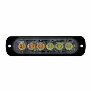 UNITED PACIFIC - UNITED PACIFIC - 36926B - 6 LUZ DE ADVERTENCIA DIRECCIONAL SUPER DELGADA LED DE ALTA POTENCIA - LED ÁMBAR Y BLANCO (A GRANEL) - Image 2