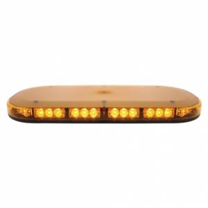 UNITED PACIFIC - 36938 - MICRO BARRA LUCES DE ADVERTENCIA DE 42 LED DE ALTA POTENCIA CON LENTE ÁMBAR - MONTAJE PERMANENTE