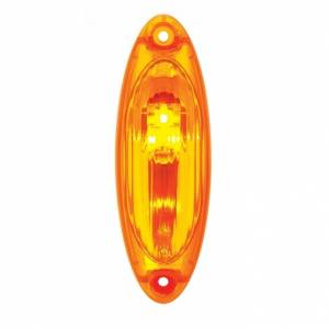 UNITED PACIFIC - 36951 - LUZ DE CABINA REFLECTORA LED DE 3 ÁMBAR PARA FREIGHTLINER CASCADIA 2008-2017 - LENTE ÁMBAR