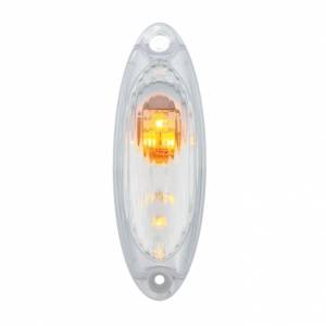 UNITED PACIFIC - 36952 - LUZ DE CABINA REFLECTORA LED DE 3 ÁMBAR PARA FREIGHTLINER CASCADIA 2008-2017 - LENTE TRANSPARENTE