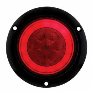 UNITED PACIFIC - UNITED PACIFIC - 36957 - GLOLIGHT DE MONTAJE DE BRIDA REDONDA DE 4" DE 21 LED (PARADA, GIRO Y COLA) - LED ROJO/LENTE ROJA - Image 2