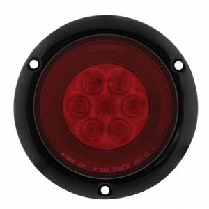 UNITED PACIFIC - UNITED PACIFIC - 36957 - GLOLIGHT DE MONTAJE DE BRIDA REDONDA DE 4" DE 21 LED (PARADA, GIRO Y COLA) - LED ROJO/LENTE ROJA - Image 3