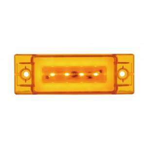UNITED PACIFIC - 36976 - GLOLIGHT RECTANGULAR DE 16 LED (LIQUIDACIÓN/MARCADOR) - LED ÁMBAR/LENTE ÁMBAR