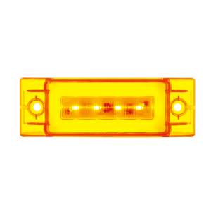 UNITED PACIFIC - 36976B - GLOLIGHT RECTANGULAR DE 16 LED (LIQUIDACIÓN/MARCADOR) - LED ÁMBAR/LENTE ÁMBAR (A GRANEL)