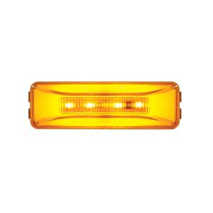 UNITED PACIFIC - 36992 - GLOLIGHT RECTANGULAR DE 10 LED (LIQUIDACIÓN/MARCADOR) - LED ÁMBAR/LENTE ÁMBAR