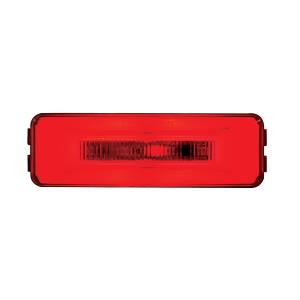 UNITED PACIFIC - 36993B - GLOLIGHT RECTANGULAR DE 10 LED (LIQUIDACIÓN/MARCADOR) - LED ROJO/LENTE ROJA (A GRANEL)