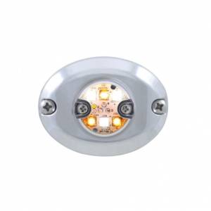 UNITED PACIFIC - UNITED PACIFIC - 37000 - LUZ DE ADVERTENCIA DE 6 LED DE 1" - COLOR DIVIDIDO - Image 1