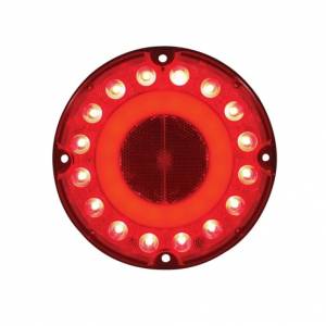 UNITED PACIFIC - 37034 - GLOLIGHT DE 32 LED DE 7" (PARADA, GIRO Y COLA) - LED ROJO/LENTE ROJA