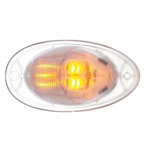 UNITED PACIFIC - 37078 - LUZ DE SEÑAL DE GIRO DE 7 LED PARA FREIGHTLINER CASCADIA 2008-2017 - LENTE DOMO, LED ÁMBAR/LENTE TRANSPARENTE