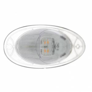 UNITED PACIFIC - UNITED PACIFIC - 37078 - LUZ DE SEÑAL DE GIRO DE 7 LED PARA FREIGHTLINER CASCADIA 2008-2017 - LENTE DOMO, LED ÁMBAR/LENTE TRANSPARENTE - Image 2