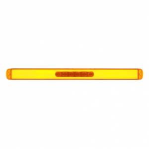 UNITED PACIFIC - 37079 - BARRA DE LUCES GLOLIGHT DE 28 LED DE 17" (SEÑAL DE GIRO) - LED ÁMBAR/LENTE ÁMBAR
