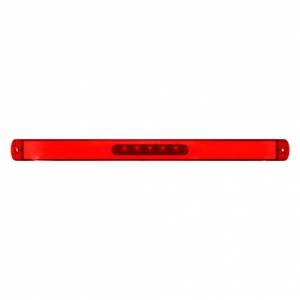 UNITED PACIFIC - 37080 - BARRA GLOLIGHT DE 28 LED DE 17" (PARADA, GIRO Y COLA) - LED ROJO/LENTE ROJA