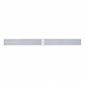 UNITED PACIFIC - 37112 - PLACA DE GUARDABARROS SUPERIOR CROMADA CON CUATRO BARRAS DE LUCES DE 14 LED DE 24" - LED ROJO/LENTE CROMADA (CADA UNO)