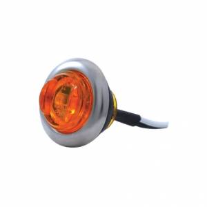UNITED PACIFIC - UNITED PACIFIC - 37142 - MINI LUZ DE 2 LED DE 3/4" CON BISEL (LIQUIDACIÓN/MARCADOR) - LED ÁMBAR/LENTE ÁMBAR - Image 3