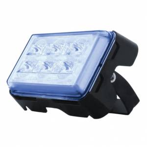 UNITED PACIFIC - UNITED PACIFIC - 37159B - 6 LUCES DE ADVERTENCIA LED RECTANGULARES DE ALTA POTENCIA CON SOPORTE - LED AZUL (A GRANEL) - Image 2