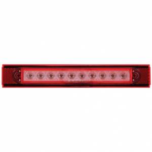 UNITED PACIFIC - 37167 - PLACA DE LUZ REFLECTORA DE CONSPICUIDAD DE 10 LED CON REFLECTOR ROJO - LED ROJO/LENTE TRANSPARENTE (CADA UNO)