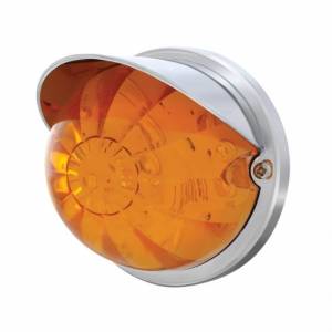UNITED PACIFIC - 37265 - KIT DE MONTAJE EMPOTRADO SANDÍA DE DOBLE FUNCIÓN DE 17 LED CON VISERA - LED ÁMBAR/LENTE ÁMBAR