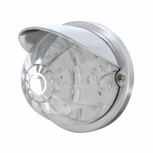 UNITED PACIFIC - 37268 - KIT DE MONTAJE EMPOTRADO DE SANDÍA DE DOBLE FUNCIÓN DE 17 LED CON VISERA - LED ÁMBAR/LENTE TRANSPARENTE
