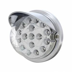 UNITED PACIFIC - 37284 - KIT DE MONTAJE EMPOTRADO CON REFLECTOR TRANSPARENTE SANDÍA DE 17 LED CON VISERA - LED ÁMBAR/LEENTE TRANSPARENTE