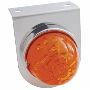UNITED PACIFIC - 37312 - SOPORTE DE LUZ INOXIDABLE CON LUZ DE SANDÍA DE 17 LED - LED ÁMBAR/LENTE ÁMBAR OSCURO