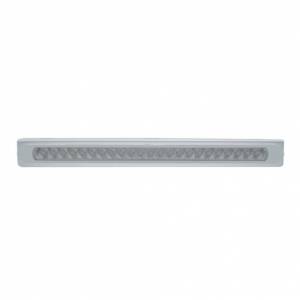 UNITED PACIFIC - 37317 - SOPORTE DE LUZ DE INOXIDABLE CON BISEL Y BARRA DE LUZ DE 23 LED SMD DE 17-1/4" - LED ROJO/LENTE TRANSPARENTE