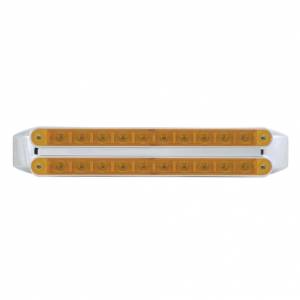 UNITED PACIFIC - UNITED PACIFIC - 37324 - BARRAS DE LUCES DE SEÑAL DE GIRO DOBLES DE 10 LED DE 9" - LED ÁMBAR/LENTE ÁMBAR - Image 2