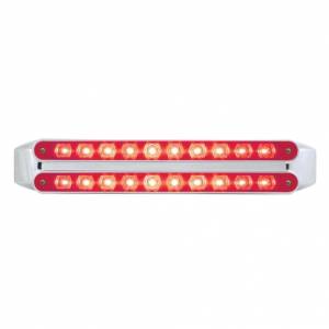 UNITED PACIFIC - UNITED PACIFIC - 37325 - BARRAS DE LUCES DOBLES DE 10 LED DE 9" (PARADA, GIRO Y TRASERA) - LED ROJO/LENTE ROJA - Image 1