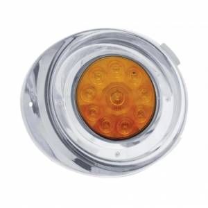 UNITED PACIFIC - 37402 - KIT DE CONVERSIÓN DE LUCES DE CONDUCCIÓN DIURNA FREIGHTLINER DE 10 LED CON VISERA (CONDUCTOR) - LED ÁMBAR/LENTE ÁMBAR