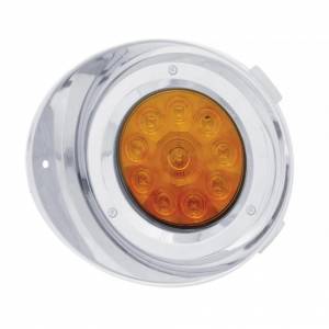UNITED PACIFIC - 37403 - KIT DE CONVERSIÓN DE LUCES DE CONDUCCIÓN DIURNA FREIGHTLINER DE 10 LED SIN VISERA (CONDUCTOR) - LED ÁMBAR/LENTE ÁMBAR