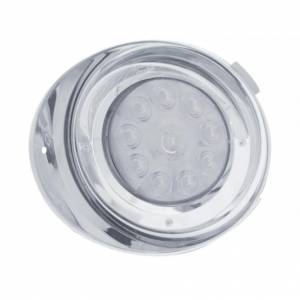 UNITED PACIFIC - 37404 - KIT DE CONVERSIÓN DE LUCES DE CONDUCCIÓN DIURNA FREIGHTLINER DE 10 LED CON VISERA (CONDUCTOR) - LED ÁMBAR/LENTE TRANSPARENTE