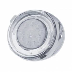 UNITED PACIFIC - 37412 - KIT DE CONVERSIÓN DE LUCES DE CONDUCCIÓN DIURNA FREIGHTLINER DE 10 LED CON VISERA (PASAJERO) - LED ÁMBAR/LENTE TRANSPARENTE