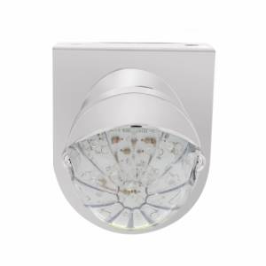 UNITED PACIFIC - UNITED PACIFIC - 37455 - SOPORTE DE LUZ INOXIDABLE CON LUZ Y VISERA GRAKON 1000 ESTILO BALA DE 19 LED - LED ÁMBAR/LENTE TRANSPARENTE - Image 2
