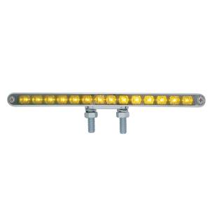 UNITED PACIFIC - UNITED PACIFIC - 37472 - BARRA DE LUCES DE DOBLE CARA DE 28 LED DE 12" - LED ÁMBAR/LENTE CROMADA - Image 2