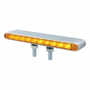 UNITED PACIFIC - 37475 - BARRA DE LUCES DE DOBLE CARA DE 20 LED DE 9" - LED ÁMBAR/LENTE ÁMBAR