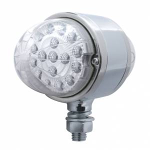 UNITED PACIFIC - 37480 - LUZ DE DOBLE CARA REFLECTOR DE DOBLE FUNCIÓN DE 17 LED - LED ÁMBAR/LENTE TRANSPARENTE