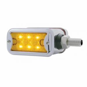 UNITED PACIFIC - 37506 - LUZ DE DOBLE CARA DE 12 LED DE DOBLE FUNCIÓN CON BISEL - MONTAJE HORIZONTAL - LED ÁMBAR/LENTE ÁMBAR