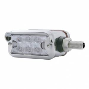 UNITED PACIFIC - 37507 - LUZ DE DOBLE CARA DE 12 LED DE DOBLE FUNCIÓN CON VISERA - MONTAJE HORIZONTAL - LED ÁMBAR/LENTE TRANSPARENTE