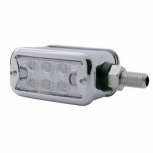 UNITED PACIFIC - 37509 - LUZ DE DOBLE CARA DE 12 LED DE DOBLE FUNCIÓN CON BISEL - MONTAJE HORIZONTAL - LED ÁMBAR/LENTE TRANSPARENTE