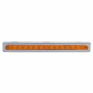 UNITED PACIFIC - UNITED PACIFIC - 37514 - SOPORTE DE LUZ DE INOXIDABLE CON BARRA DE LUCES SECUENCIAL DE 14 LED DE 12" (DE IZQUIERDA A DERECHA) - LED ÁMBAR/LENTE ÁMBAR - Image 2
