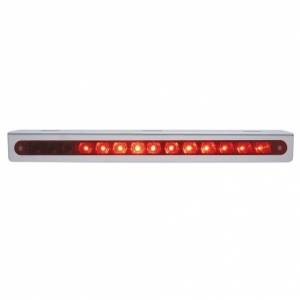 UNITED PACIFIC - UNITED PACIFIC - 37519 - SOPORTE DE LUZ DE INOXIDABLE CON BARRA DE LUCES SECUENCIAL DE 14 LED DE 12" (DE DERECHA A IZQUIERDA) - LED ROJO/LENTE ROJA - Image 2
