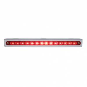 UNITED PACIFIC - UNITED PACIFIC - 37519 - SOPORTE DE LUZ DE INOXIDABLE CON BARRA DE LUCES SECUENCIAL DE 14 LED DE 12" (DE DERECHA A IZQUIERDA) - LED ROJO/LENTE ROJA - Image 3