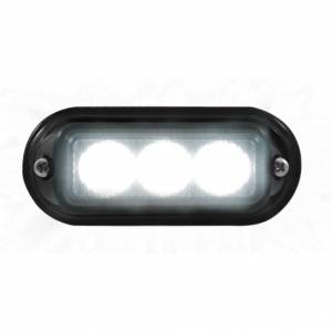 UNITED PACIFIC - 37537B - LUZ DE ADVERTENCIA DE 3 LED CON BISEL NEGRO - LED BLANCO (A GRANEL)